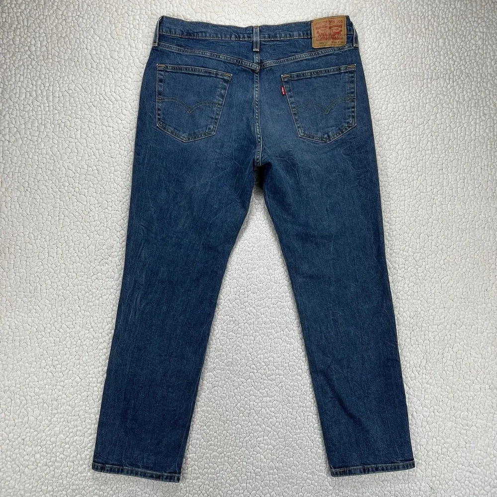 Levi's 541 Jeans Mens 32x30 (Actual 32x28) Blue Athletic Taper Grunge Streetwear
